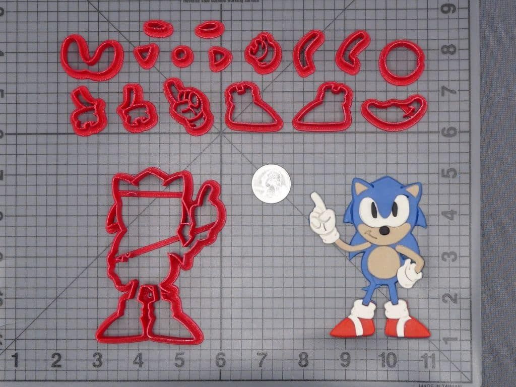Sonic the Hedgehog Body 266-I357 Cookie Cutter Set