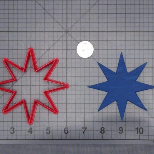 Star Eight Point 266-I478 Cookie Cutter Silhouette