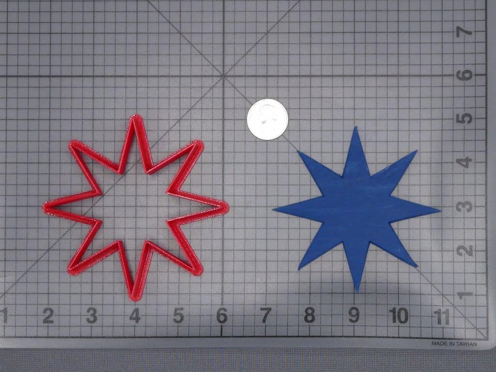 Star Eight Point 266-I478 Cookie Cutter Silhouette