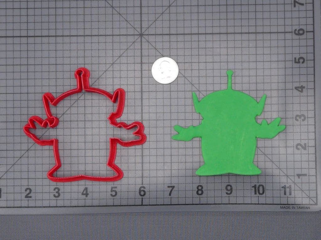 Toy Story - Alien Body 266-I344 Cookie Cutter Silhouette