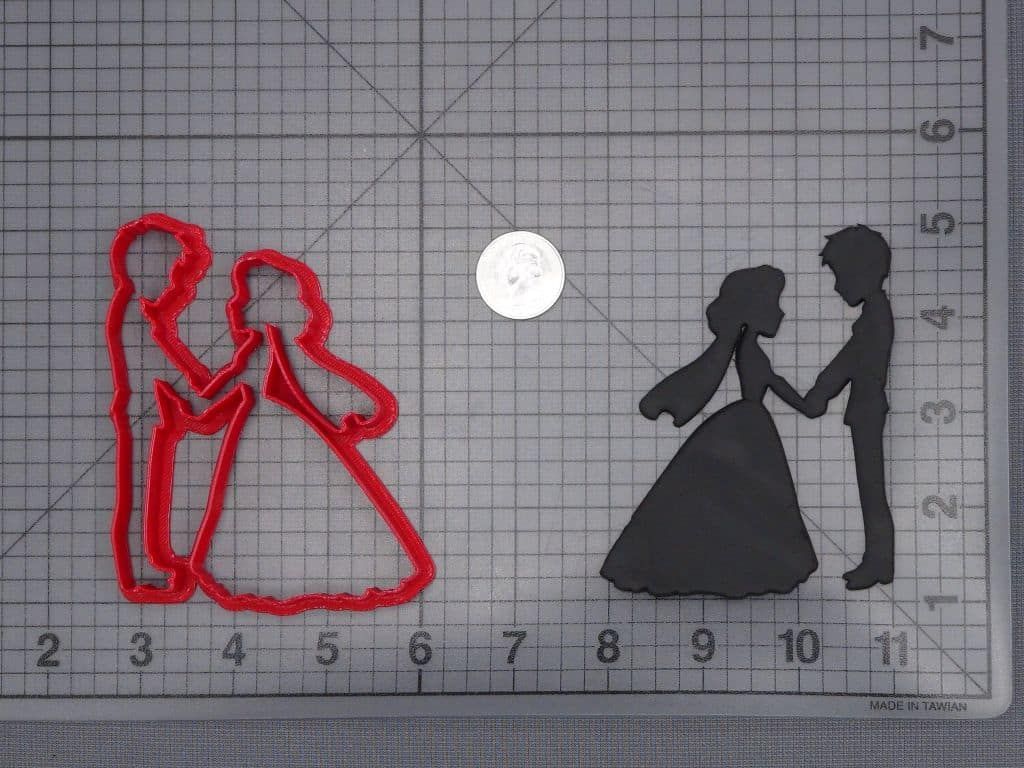 Wedding Couple 266-I307 Cookie Cutter Silhouette