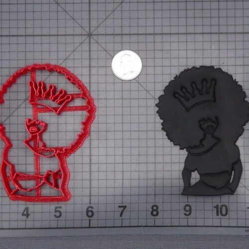 Afro Girl with Crown 266-I552 Cookie Cutter
