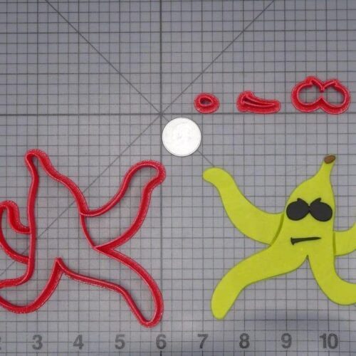 Banana Peel with Sunglasses 266-I404 Cookie Cutter Set