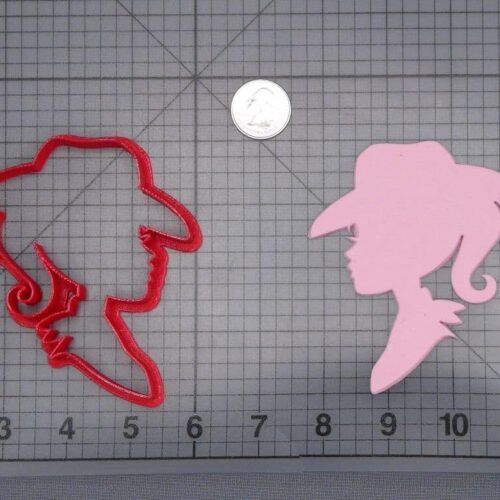 Barbie Cowgirl Head 266-I380 Cookie Cutter Silhouette