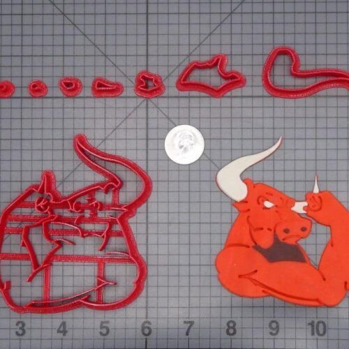 Bull Flexing 266-I327 Cookie Cutter Set
