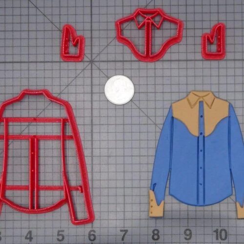 Cowboy Shirt 266-I398 Cookie Cutter Set