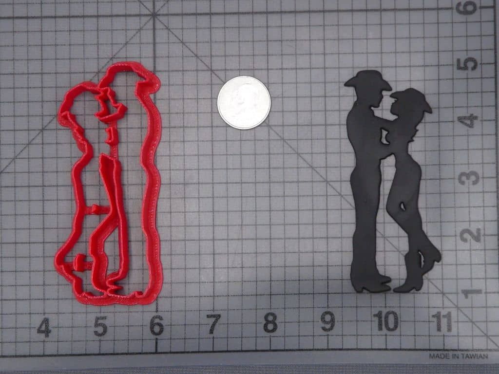 Cowboy and Cowgirl Couple 266-I408 Cookie Cutter