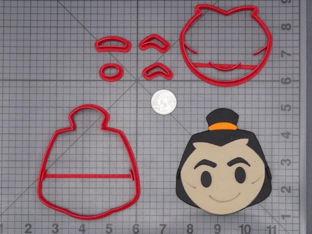 Disney Emoji - Mulan - Li Shang Head 266-I350 Cookie Cutter Set