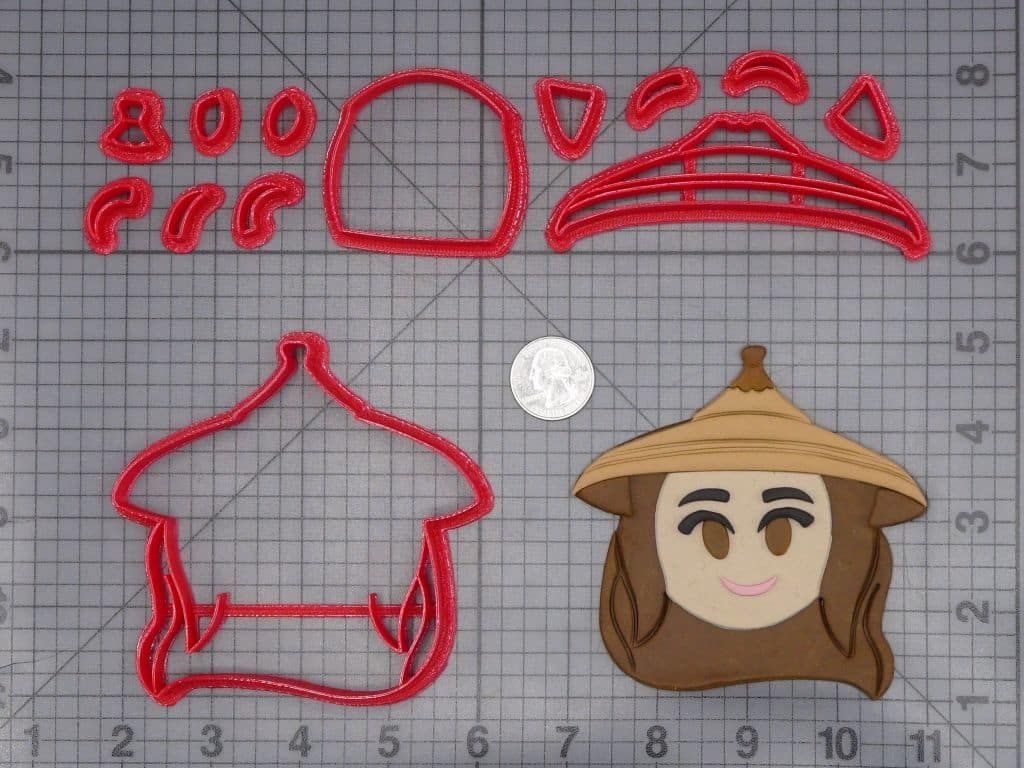 Disney Emoji - Raya and the Last Dragon - Raya Head 266-I355 Cookie Cutter Set