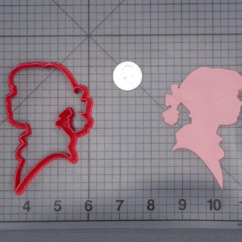 Girl Head 266-I444 Cookie Cutter Silhouette