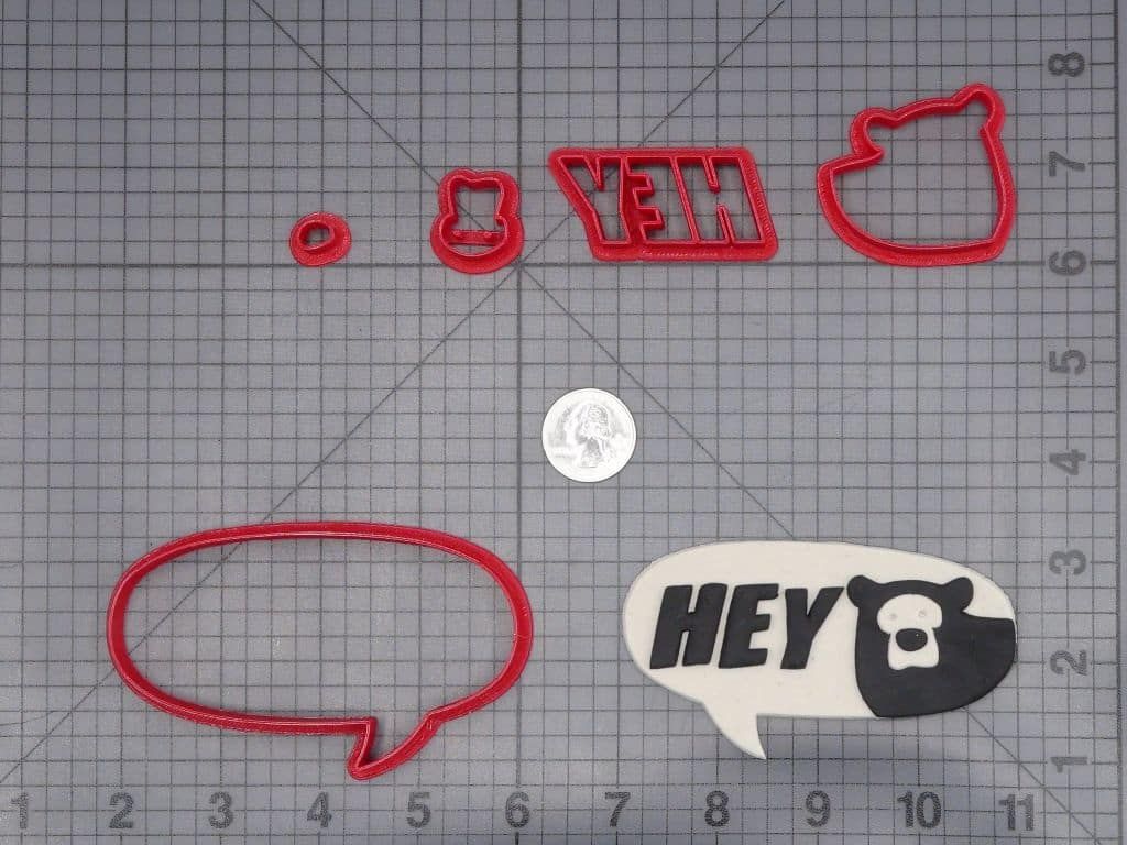 Hey Bear Sensory Logo 266-I708 Cookie Cutter Set