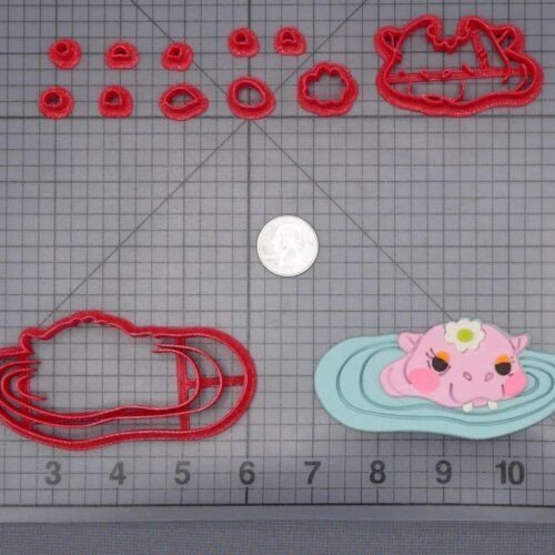 Hippo in Water 266-I441 Cookie Cutter Set