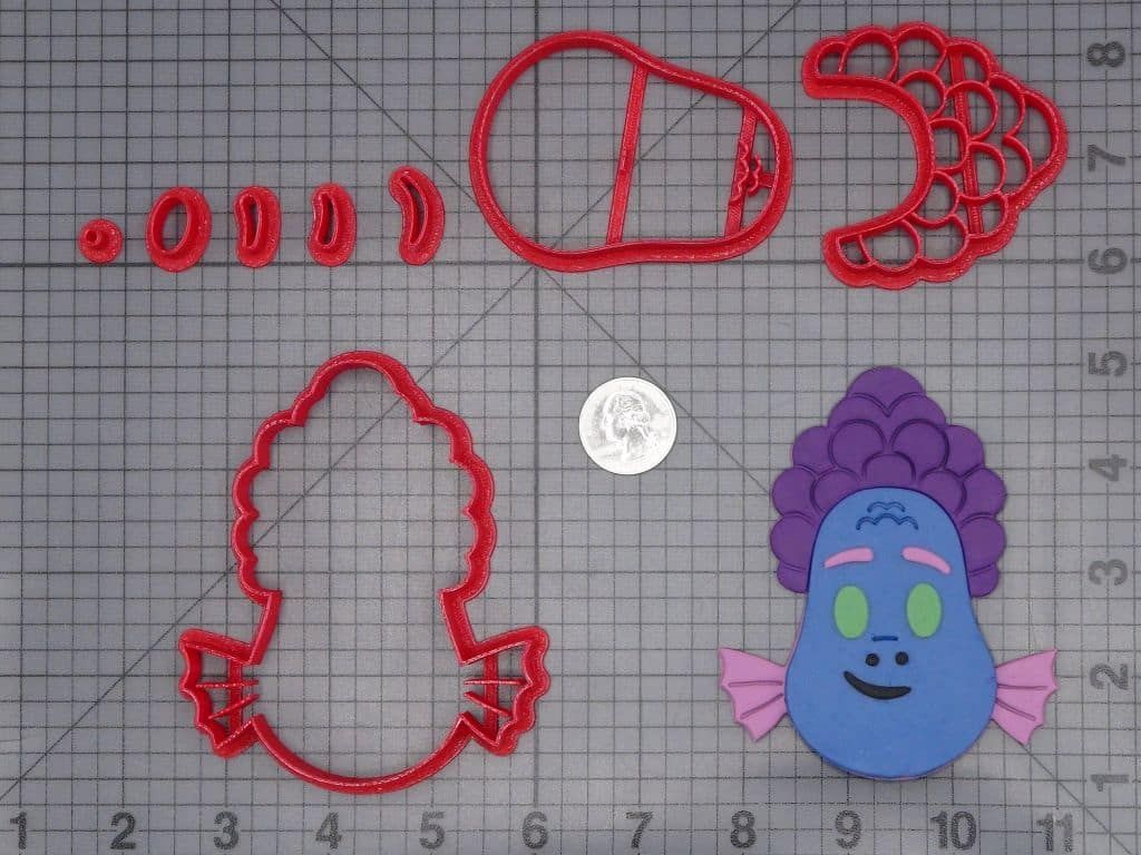 Luca - Alberto Sea Monster Head 266-I299 Cookie Cutter Set