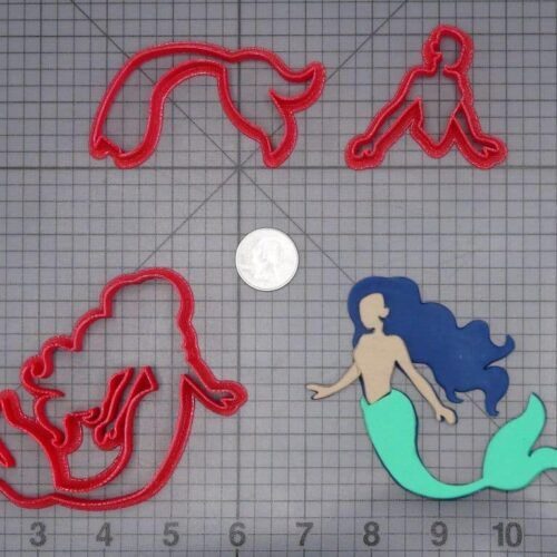 Mermaid 266-I399 Cookie Cutter Set