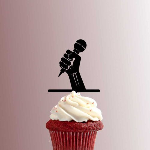 Microphone in Hand 228-637 Cupcake Topper