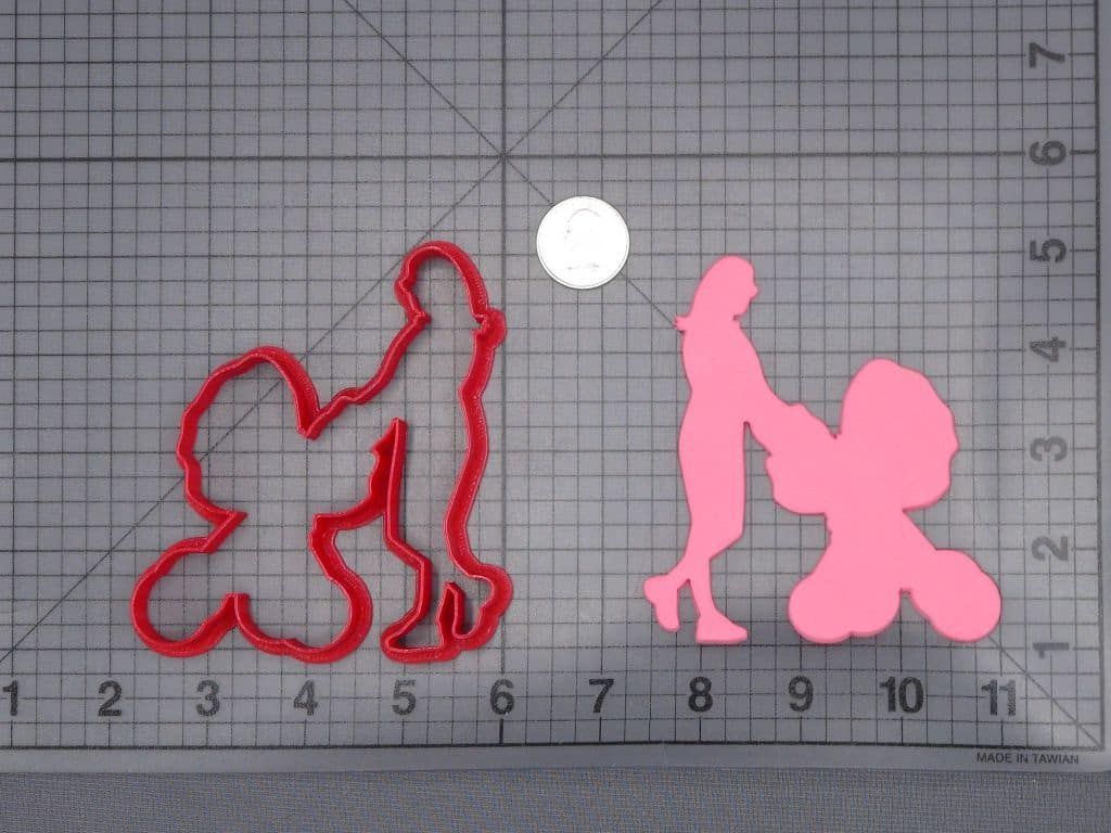 Mom Pushing Stroller 266-I516 Cookie Cutter Silhouette
