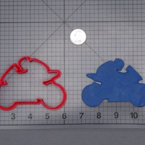 Motorcyclist 266-I550 Cookie Cutter Silhouette