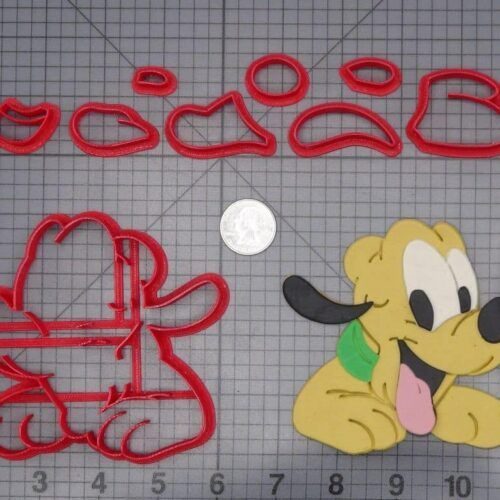 Pluto Dog 266-I460 Cookie Cutter Set