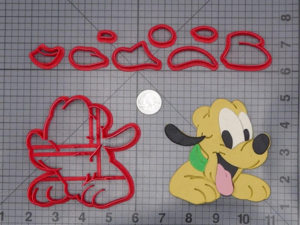 Pluto Dog 266-I460 Cookie Cutter Set
