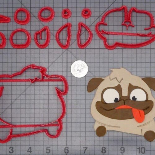 Pug Dog 266-I433 Cookie Cutter Set