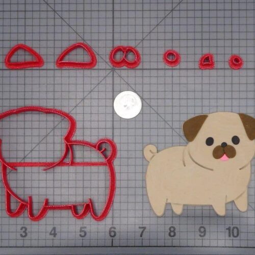 Pug Dog Body 266-I363 Cookie Cutter Set