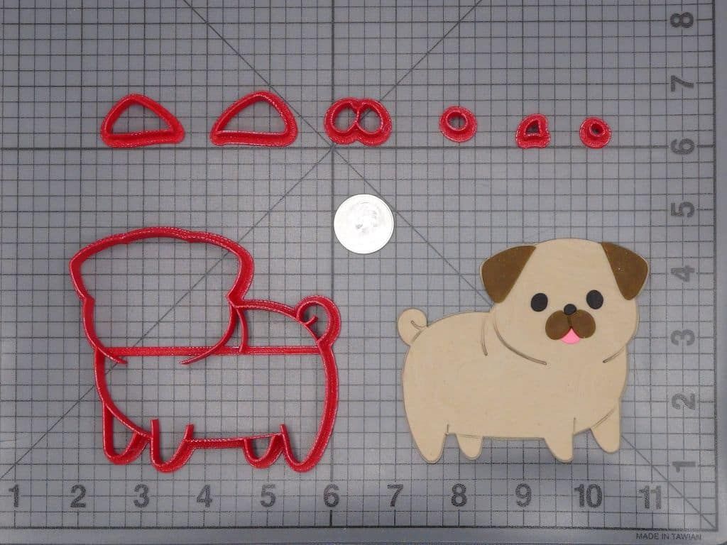 Pug Dog Body 266-I363 Cookie Cutter Set