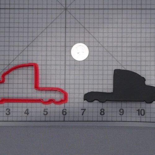 Semi Truck 266-I479 Cookie Cutter Silhouette