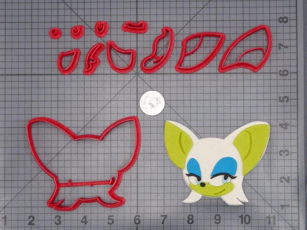 Sonic the Hedgehog - Rouge Head 266-I670 Cookie Cutter Set
