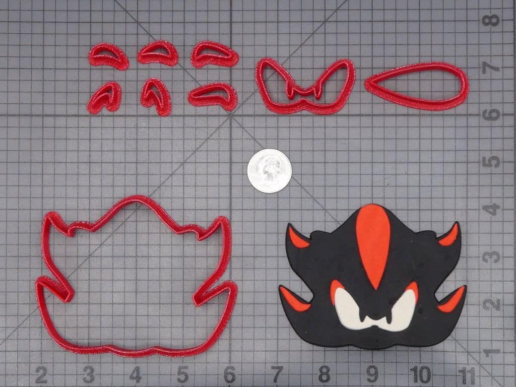 Sonic the Hedgehog - Shadow Head 266-I665 Cookie Cutter Set