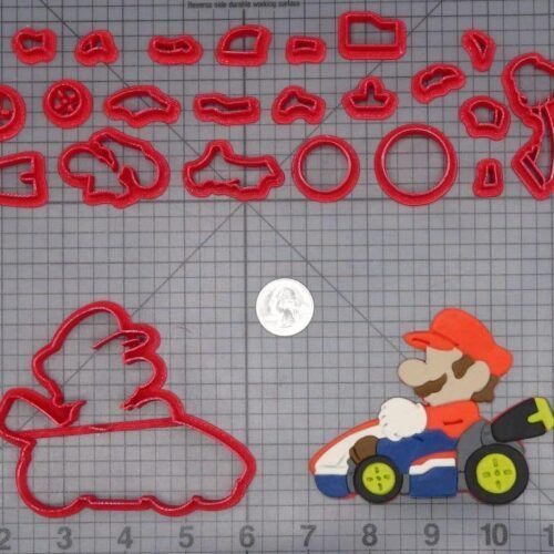 Super Mario - Mario in Kart 266-I673 Cookie Cutter Set