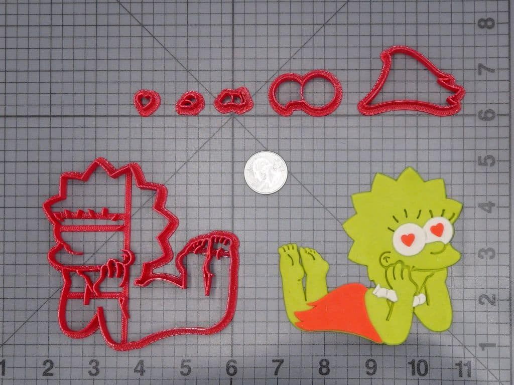 Valentines Day - The Simpsons - Lisa with Heart Eyes 266-I208 Cookie Cutter Set
