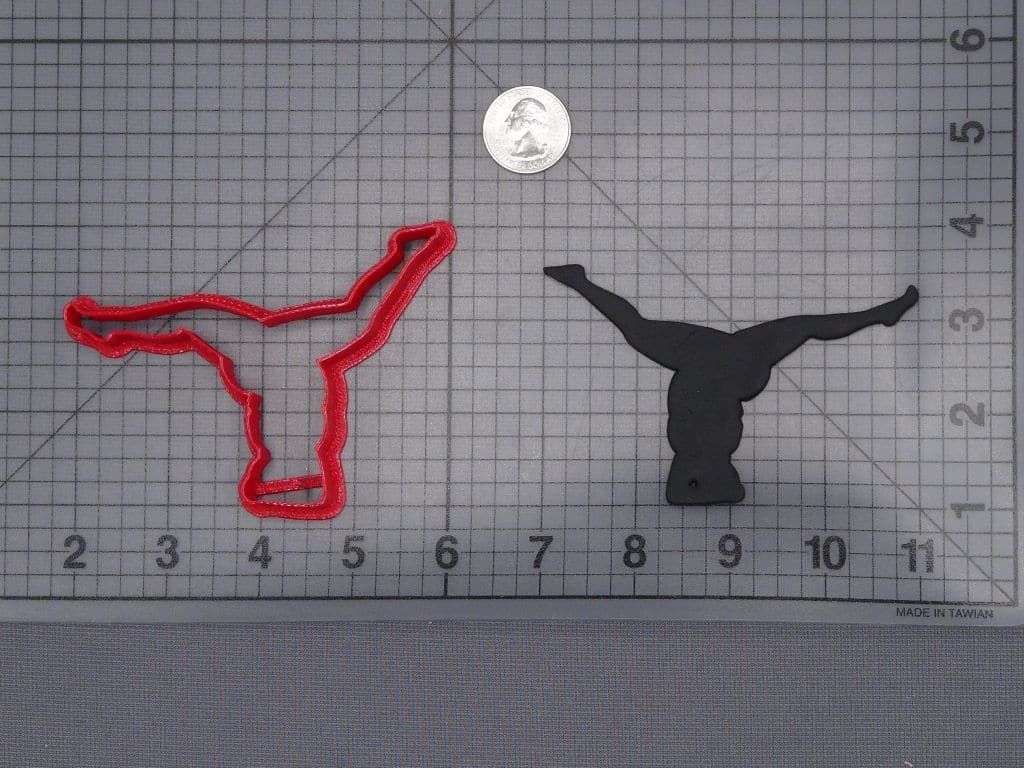 Yoga Pose 266-I481 Cookie Cutter Silhouette