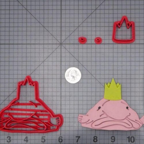Blobfish with Crown 266-I642 Cookie Cutter Set