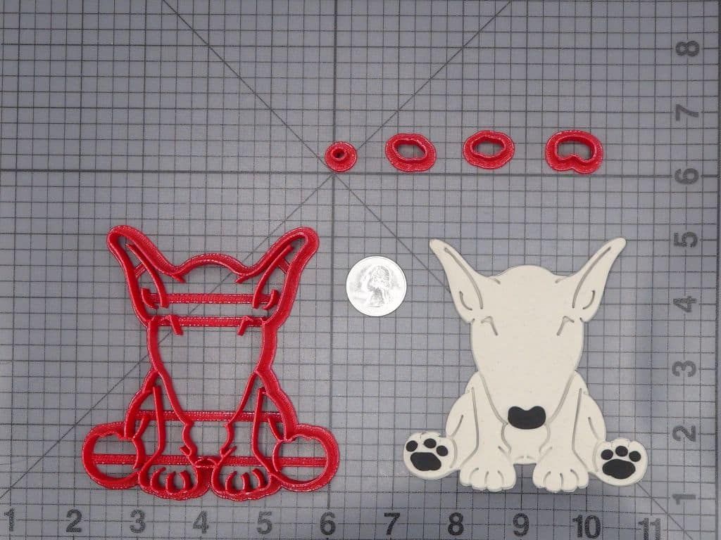 Bull Terrier Dog Body 266-I614 Cookie Cutter Set
