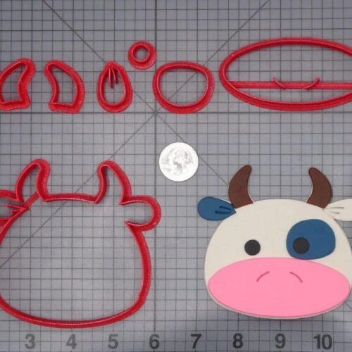 Cow Head 266-I473 Cookie Cutter Set