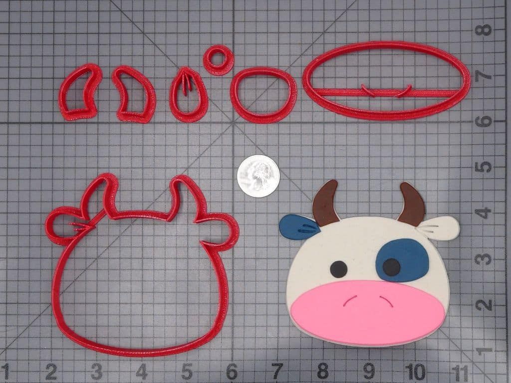 Cow Head 266-I473 Cookie Cutter Set