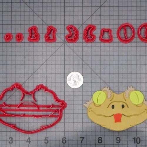 Crested Gecko Lizard Head 266-I400 Cookie Cutter Set