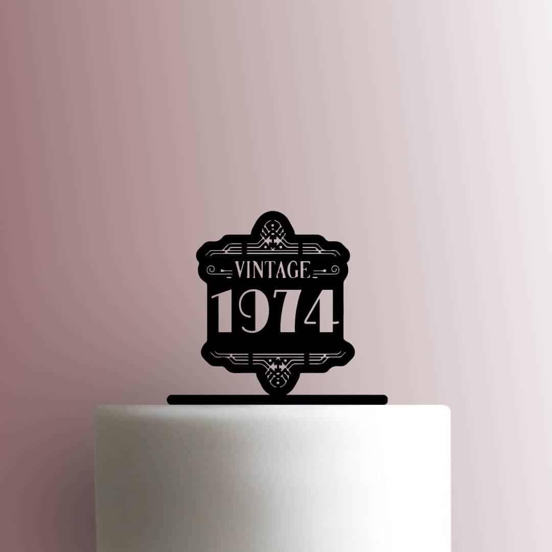 Custom Vintage Year 225-B461 Cake Topper