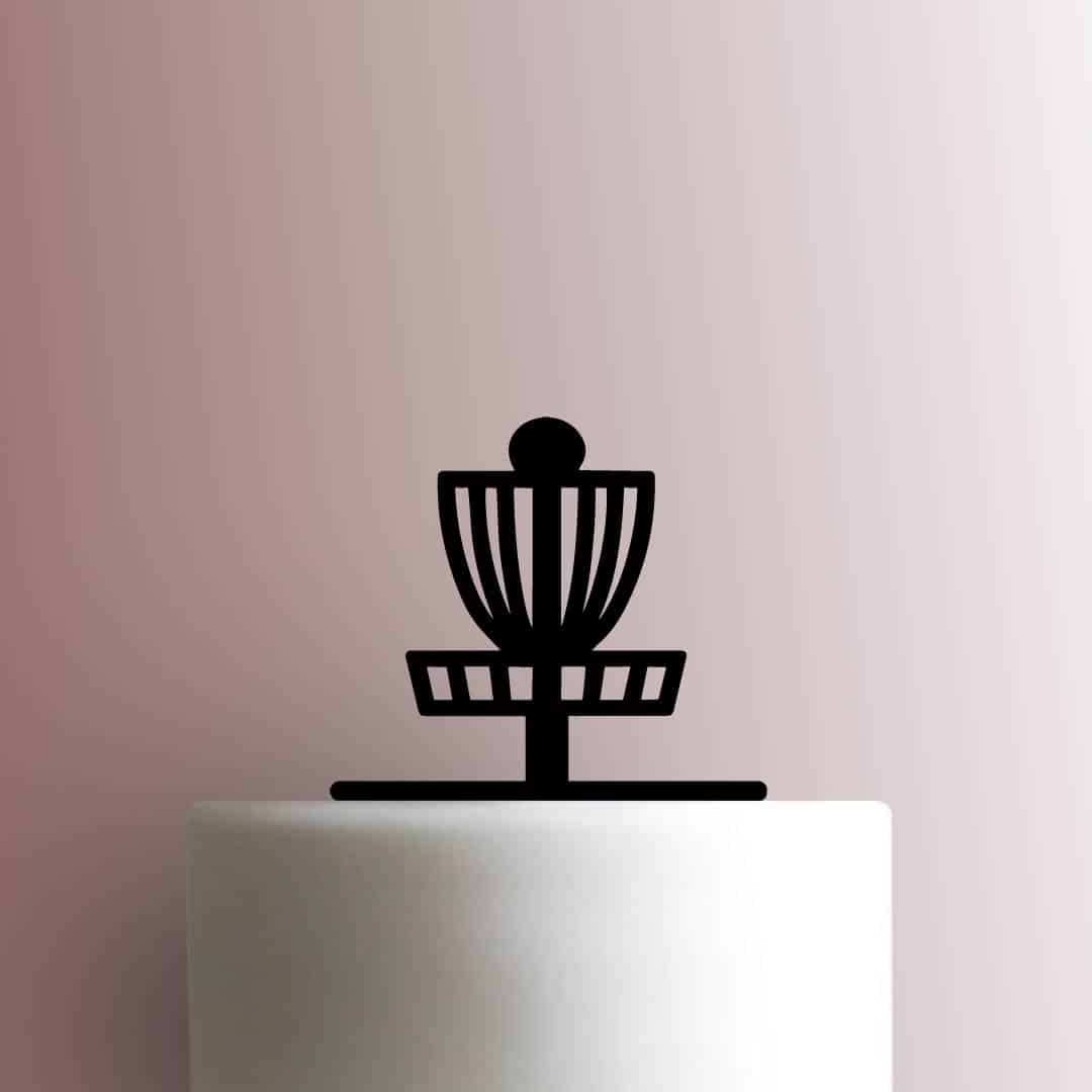 Disc Golf Basket 225-B484 Cake Topper