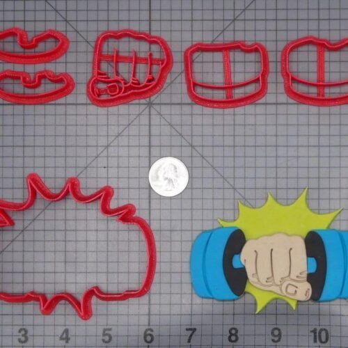 Dumbbell Fist 266-I607 Cookie Cutter Set