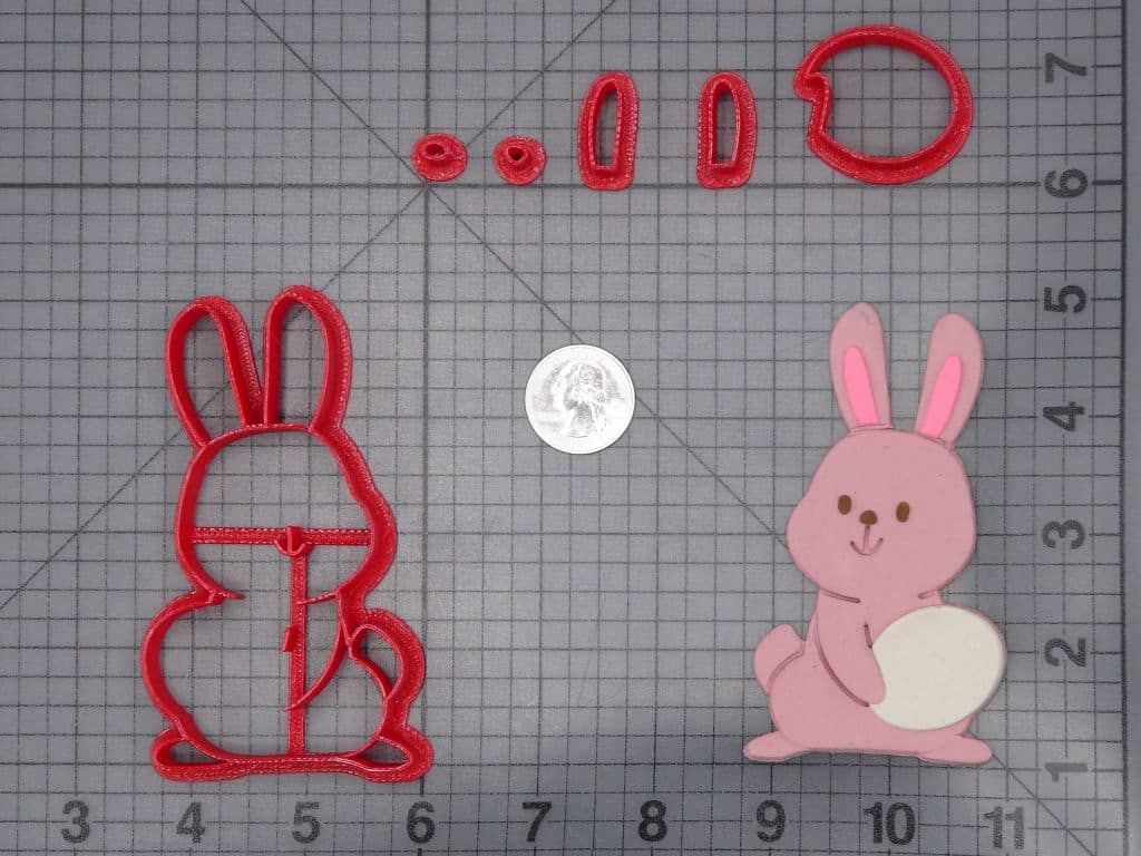 Easter - Bunny Rabbit with Egg 266-I578 Cooke Cutter Set