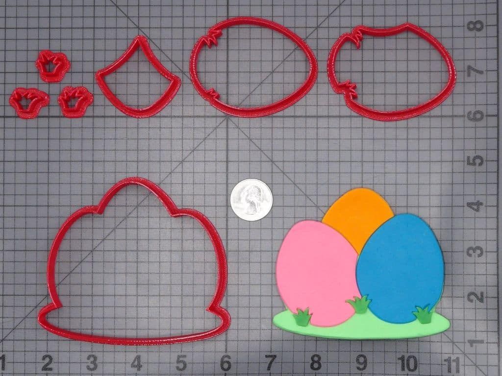 Easter - Eggs in Grass 266-I580 Cookie Cutter Set