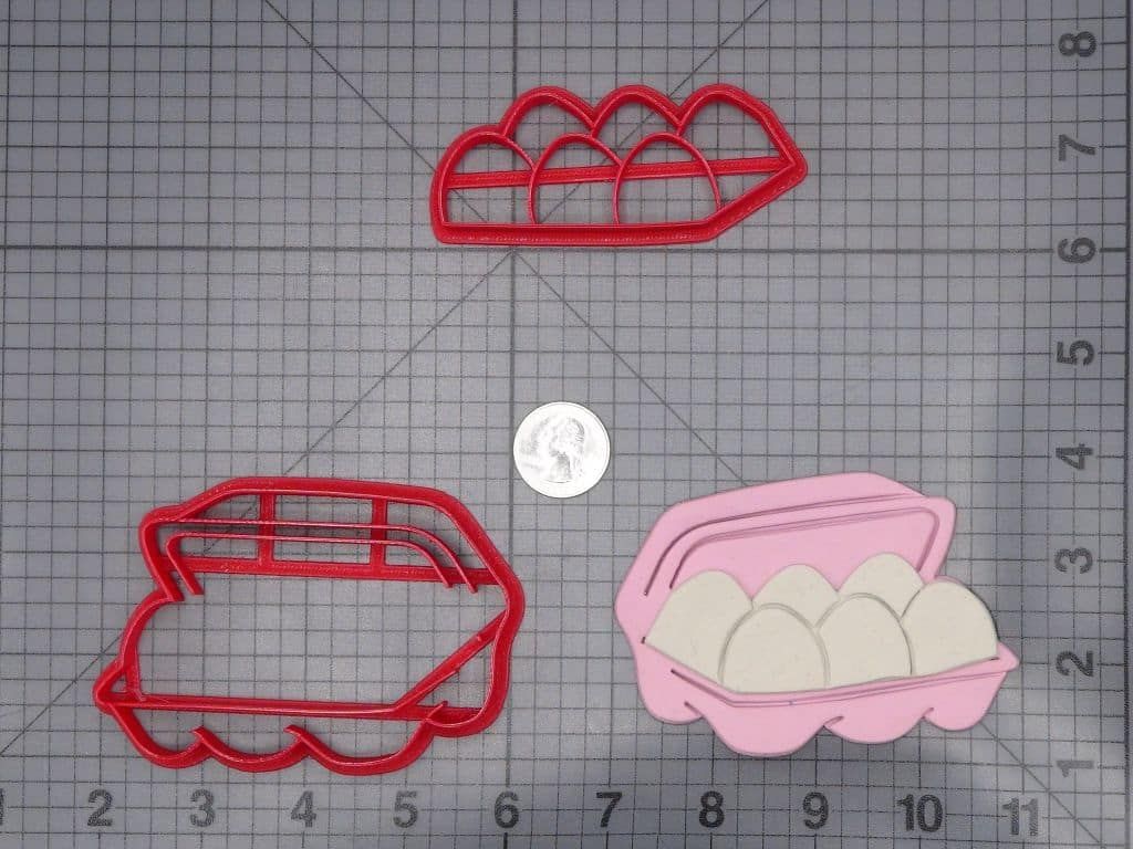 Egg Carton 266-I718 Cookie Cutter Set