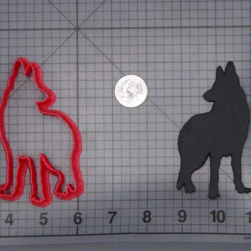 German Shepherd Dog Body 266-I654 Cookie Cutter Silhouette