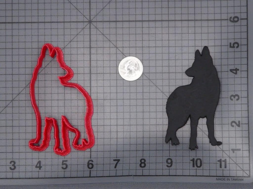 German Shepherd Dog Body 266-I654 Cookie Cutter Silhouette