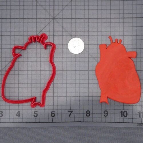 Heart Anatomical Structure 266-I411 Cookie Cutter Silhouette