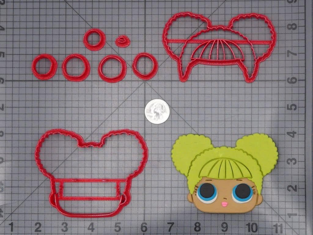 LOL Surprise Doll - Queen Bee Head 266-I879 Cookie Cutter Set