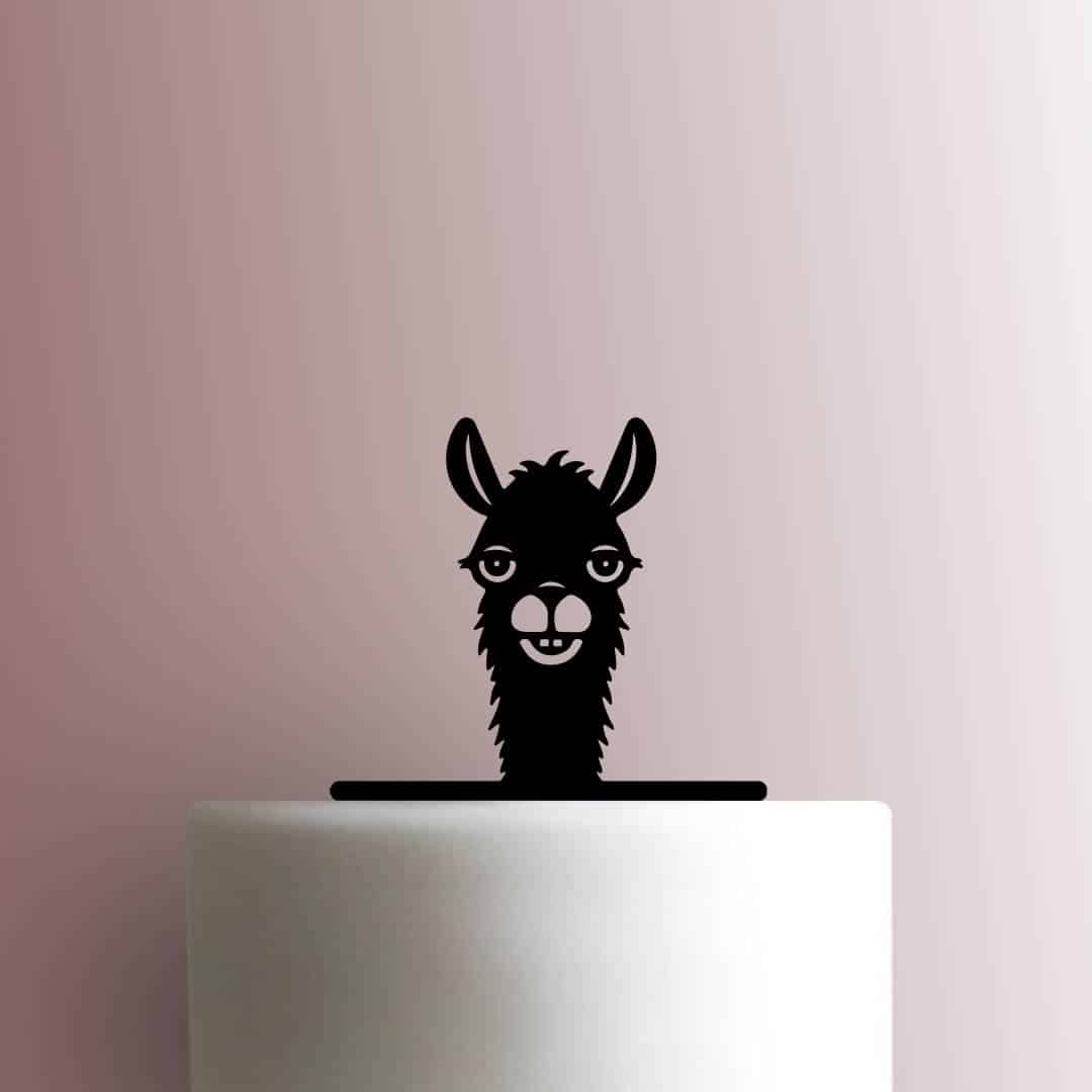 Llama Head 225-B497 Cake Topper