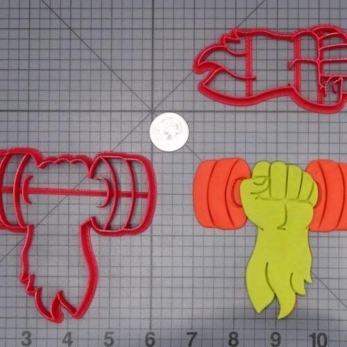 Muscle Arm with Dumbbell 266-I571 Cookie Cutter Set