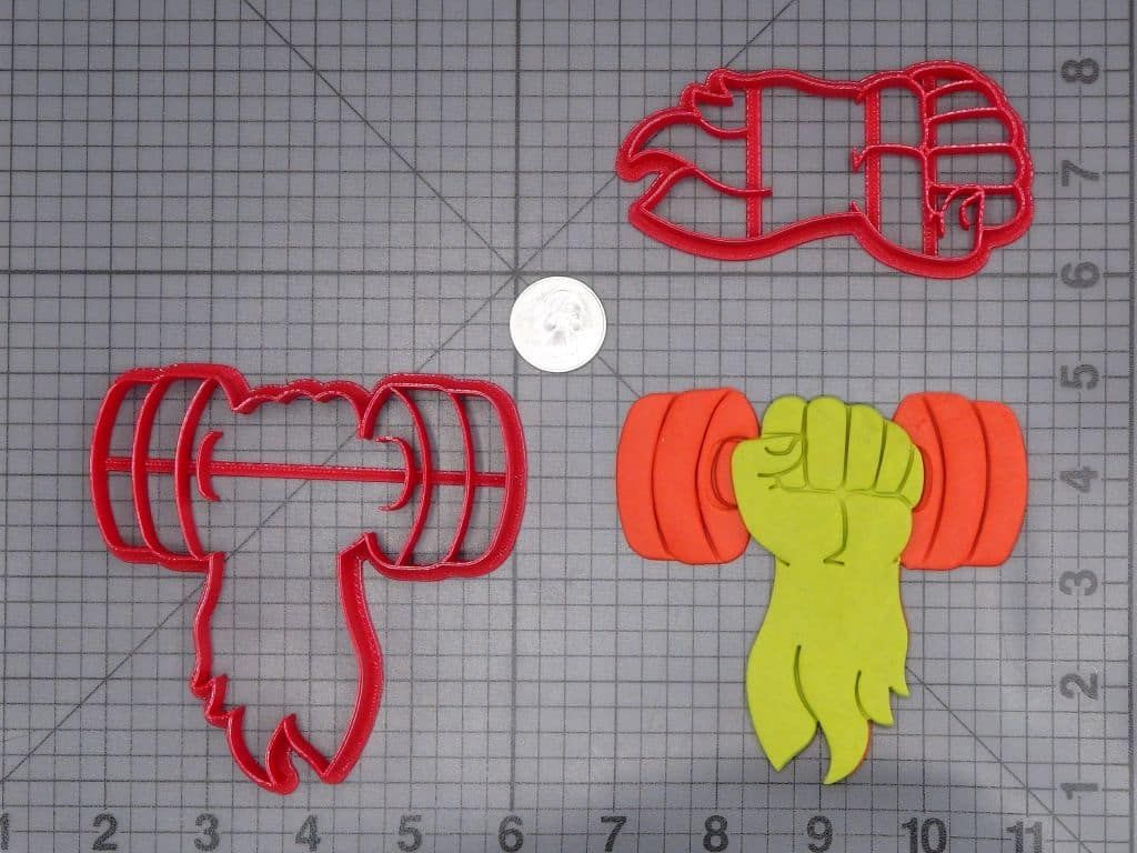 Muscle Arm with Dumbbell 266-I571 Cookie Cutter Set